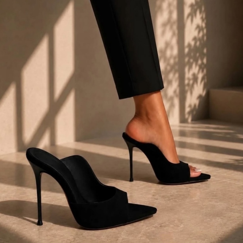 MKKHOU Fashion Pumps New High  - Slip Dress Satin review and price