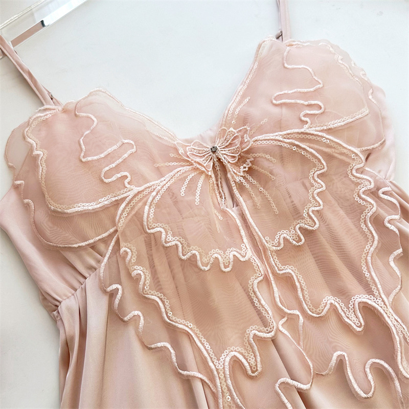 Sexy Lace Bathrobe Gown Suit W - Robe Silk Women review and price