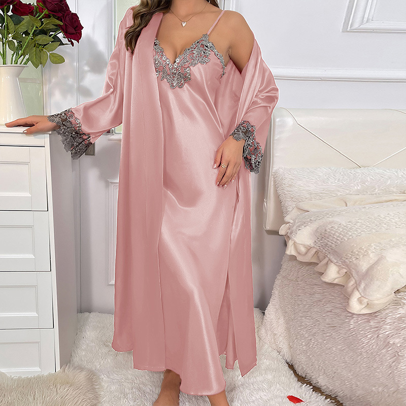 Premium Women’s Autumn Winter  - Robe Silk Women review and price